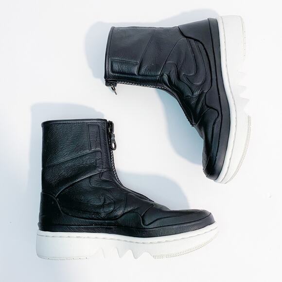 Air Jordan AJ 1 Jester XX Black Zip Sneakers - Picture 7 of 12